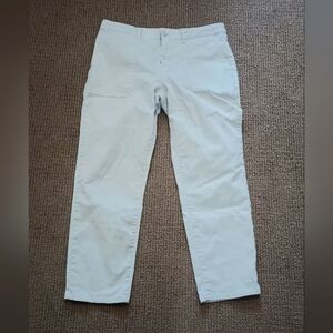 Khaki Straight Leg Front Pocket Trousers